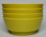 Vintage Rubbermaid Textured Yellow  Plastic Salad Bowl Set Great Shape