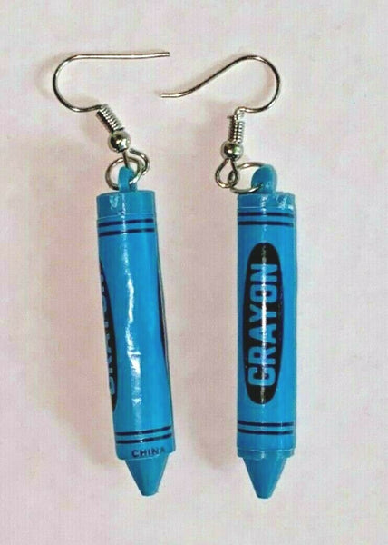 New from Vintage Mini Blue Crayon Cracker Jack Charms Costume Jewelry C12