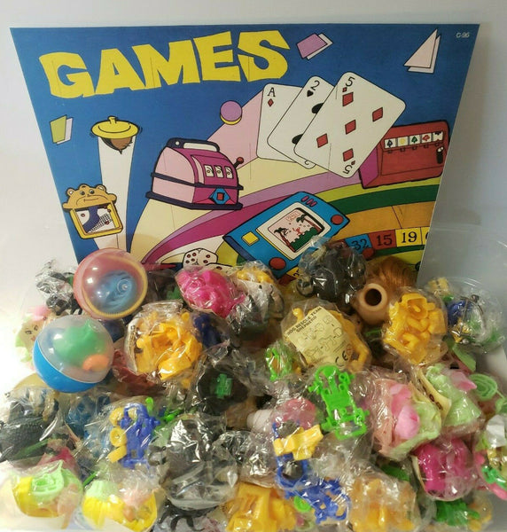Vintage Cartoon Pencil Topper Charms Toys Vending Gumball Machine Lot of 6 (279)