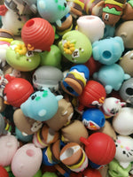 Vintage Pencil Topper Charms Toys Vending Gumball Machine Toys Lot of 6  SKU 277