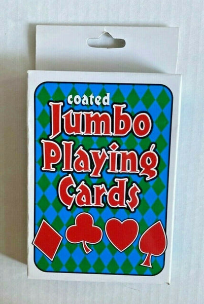 Coated Jumbo Playing Cards One Deck New In Box Prank#5