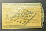 1949 Belleville Illinois Vehicle City Auto Tax Window Sticker PB7