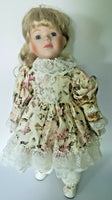 Vintage Porcelain Doll Girl 16" Tall 1990s Toys Children's  BD 7