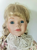 Vintage Porcelain Doll Girl 16" Tall 1990s Toys Children's  BD 7