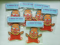 6 Jumping Scissor Action Toy Clown Old Store Stock