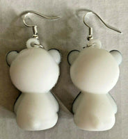 Character Cartoon Panda Charm Earrings Vending Charm Costume Jewelry C7