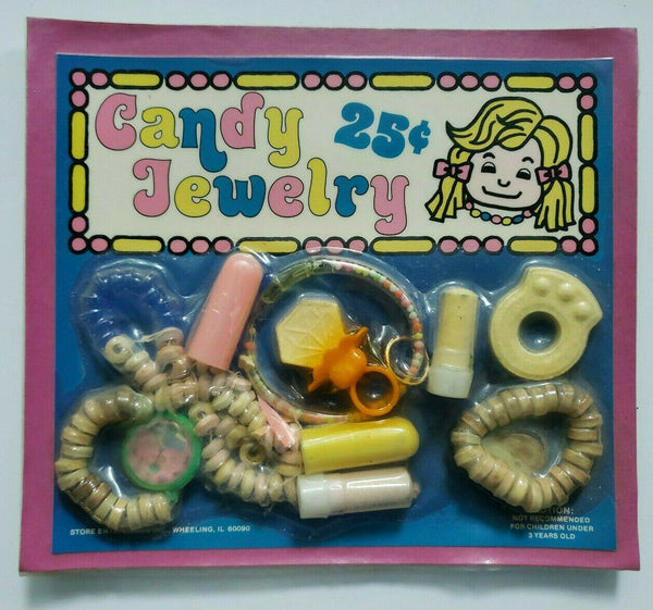 Vintage Candy Jewelry Old Gumball Vending Machine Display Card #219