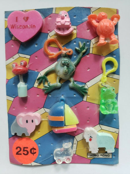 Vintage Charms and Toys  Old Gumball Vending Machine Display Card #193