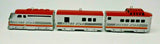 1992 Hallmark Locomotive, Silver Star Luggage Car, & Dome Car Set U26