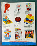 1956 PAPER AD 2 Sided Fli-Back Toy Sales Whirl King Yo Yo Tournament Wood Tops