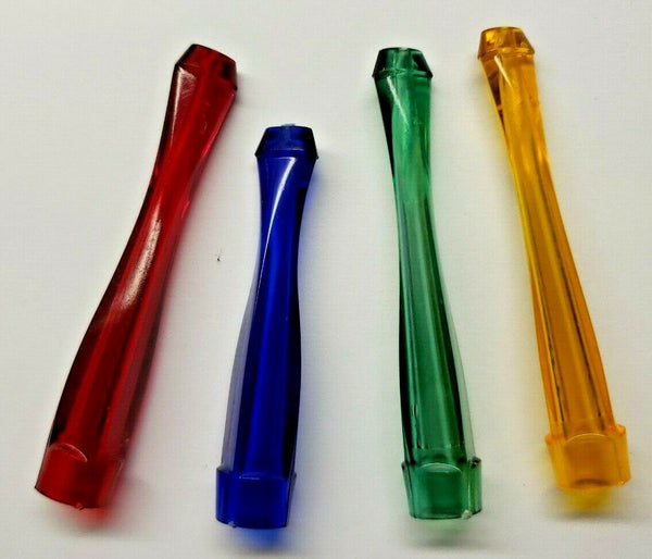 Vintage Plastic Cigarette Holders Blue Green Yellow Red New Old Stock  Lot of 4