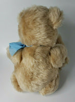 Vintage Steiff Mohair Teddy Bear w/Tag Button and Easter Outfit and PassPort U46