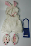 Vintage Steiff Mohair Teddy Bear w/Tag Button and Easter Outfit and PassPort U46