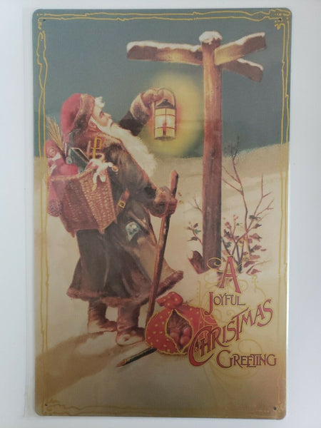 Joyful Christmas 16 x10 Ohio Wholesale Inc.Rustic Retro Metal Signs Toys 44619