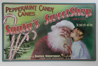 Santa's Sweet Shop 16x10 Ohio Wholesale Inc.Rustic Retro Metal Sign 43067