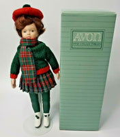 1991 Avon Childhood Dreams Porcelain Doll Collection Skating Party Doll U44
