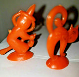 Vintage Halloween Party Pumpkin Scarecrow Witch Cat Cupcake Pick New 4 Hong Kong