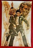 1978 John Travolta  & Oliva Newton-John Grease Movie  Poster 25.5"X 36.75" 140