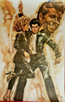 1978 John Travolta  & Oliva Newton-John Grease Movie  Poster 25.5"X 36.75" 140