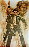 1978 John Travolta  & Oliva Newton-John Grease Movie  Poster 25.5"X 36.75" 140