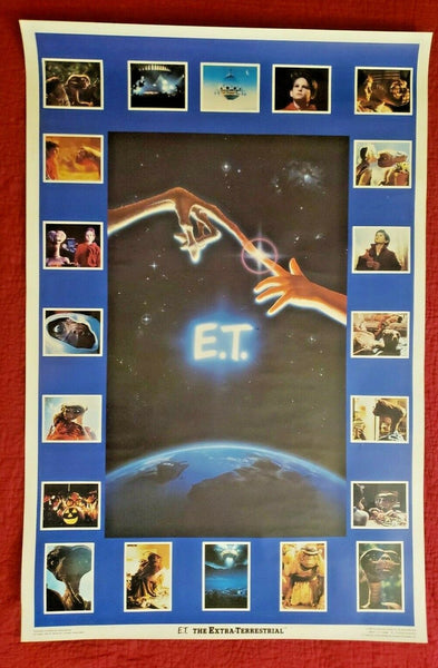 1982 E.T. Universal City Studios Promotional Movie Poster 35"X 23" 143