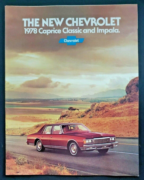 Original 1978 Chevrolet Caprice Classic Impala Bel Air Dealer Sale Brochure CB