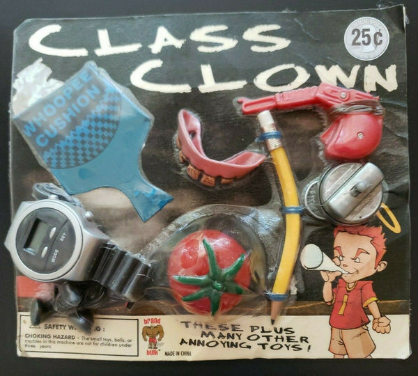 Vintage Class Clown Gumball Vending Machine Charms Header Display Card #379