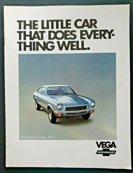 Original 1971 Chevrolet Vega Coupe Sedan Wagon Truck Dealer Sale Brochure CB