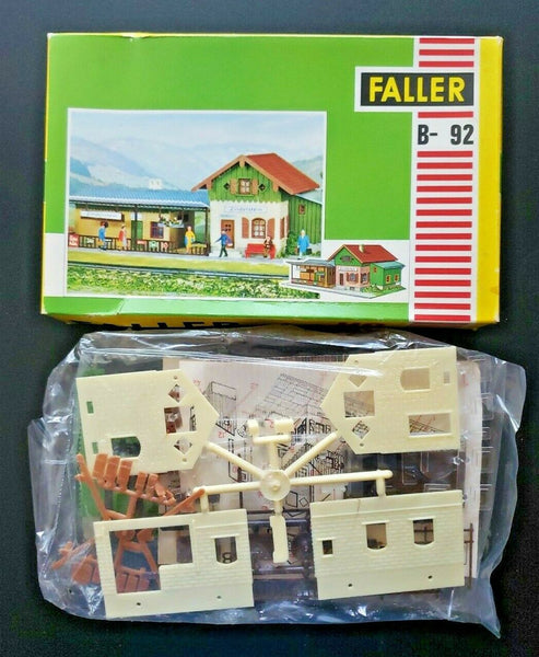 Vintage Faller B-92 HO Scale Combi-kit Building Kit Train Station Building U45