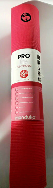 Manduka PROlite Hermosa Mat 71" Long, 24" Wide Pink 3/16" Thick NEW TSD