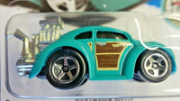 2016 Hot Wheels Volkswagen Blue /Teal Tooned Woodie   #74 HW14