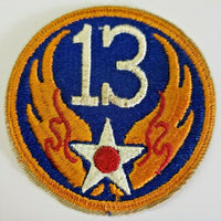 Vintage WW2 United States 13th Air Force Patch 2 5/8" OD  PB156