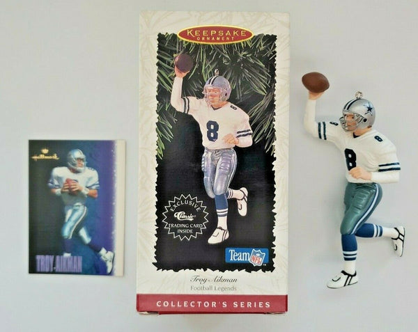 Troy Aikman Dallas Cowboys1996 Hallmark Keepsake Christmas Ornament  U111/8459