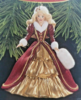 1996 Holiday Barbie #4 Holiday Barbie Series Hallmark Christmas Ornament U110