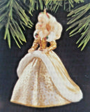 1994 Holiday Barbie NEW Hallmark Happy Ornament White & Gold MATTEL U117 5261