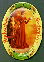 Vintage Budweiser Tip / Change Tray 1992 Anheuser Busch Lady In a Red Dress NOS