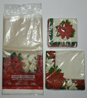 Christmas Party Plates Cups Table Cloth and Napkins 65 Pieces New Bundle
