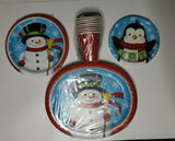 Christmas Party Plates Cups Table Cloth and Napkins 65 Pieces New Bundle