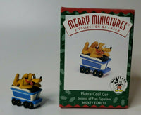 1998 Hallmark Merry Miniatures Mickey Express Pluto's Coal Car Car  U119 8503