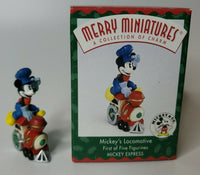 1998 Hallmark Merry Miniatures Mickey Express Mickey's Locomotive  U119 8496