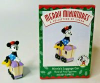 1998 Hallmark Merry Miniatures Mickey Express Minnie's Luggage Car U119 18506