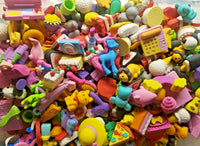 Vending Rubber Erasers Prize Charms Toys Lot of 12 Randomly Selected   (312/313)