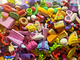 Vending Rubber Erasers Prize Charms Toys Lot of 12 Randomly Selected   (312/313)