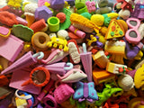 Vending Rubber Erasers Prize Charms Toys Lot of 12 Randomly Selected   (312/313)