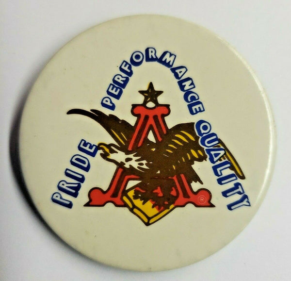 Vintage Anheuser Busch St. Louis Pride Performance Quality Pin Button 2" T3