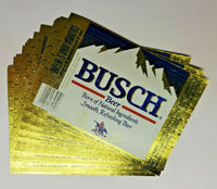 Lot (25) Vintage Busch Beer Labels St. Louis 12oz Bottle Labels PB57