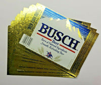 Lot (25) Vintage Busch Beer Labels St. Louis 12oz Bottle Labels PB57