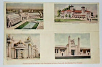 St. Louis Post-Dispatch 1904 St. Louis World's Fair Post Cards, sheet of 4 S54