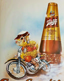 Original 1981 Schlitz Beer "Gopher It!" Poster 30"x22" Tavern Size Poster 168