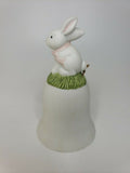 Vintage Great Western Trading Easter Baby Bunny Porcelain Bell New in Box U77/15